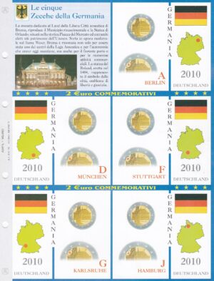 2010 Germania € 2 Brema Aggiornamento Abafil