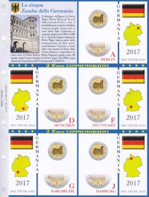 2017 Germania € 2 5 zecche Porta Nigra Aggiornamento Abafil