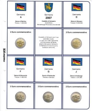 2007 Germania € 2 5 zecche Castello di Schwerin Aggiornamento Masterphil