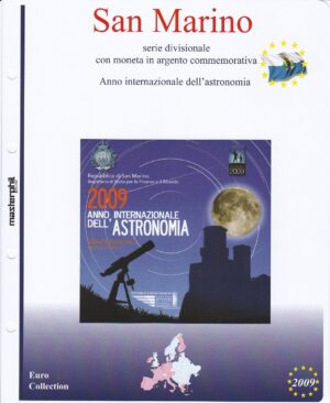 2009 San Marino Divisionale 9 valori Astronomia Aggiornamento Masterphil