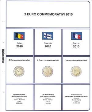 2010. € 2 Commemorativi Aggiornamento Masterphil