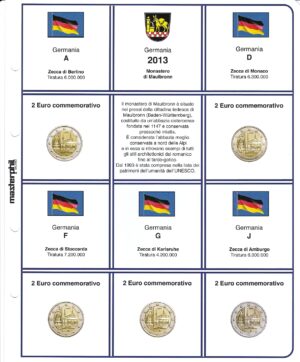 2013 Germania € 2 5 zecche Castello di Malbronn Aggiornamento Masterphil