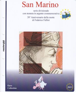 2013 San Marino Divisionale 9 valori F. Fellini Aggiornamento Masterphil