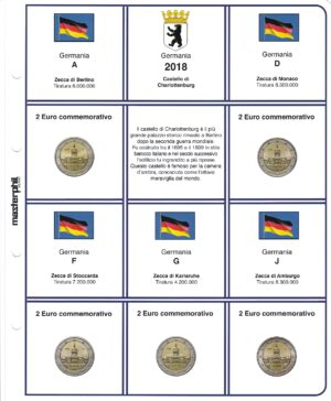 2018 Germania € 2 5 zecche Charlottenburg Aggiornamento Masterphil