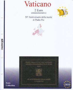 2018 Vaticano € 2 Padre Pio Aggiornamento Masterphil