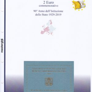 2019 Vaticano € 2 90° Istituzione dello Stato Aggiornamento Masterphil