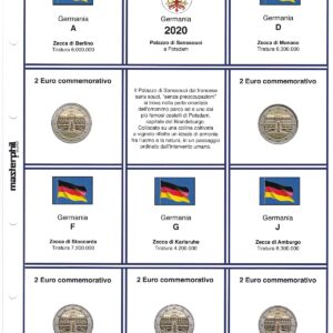 2020 Germania € 2 5 zecche Palazzo di Sanssouci Aggiornamento Masterphil