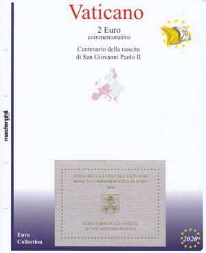 2020 Vaticano € 2 100° Giovanni Paolo II° Aggiornamento Masterphil