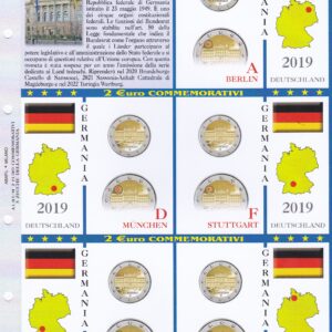 2019 Germania € 2 5 zecche 70° Bundesrat Aggiornamento Abafil