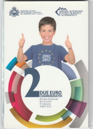 2012 San Marino € 2 X° anno di circolazione monetaria dell'Euro