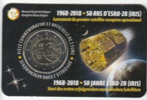 2018 Belgio € 2 Satellite 2B Card casuale