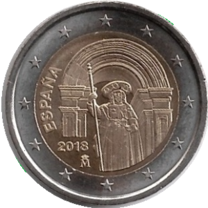 2018 Spagna € 2 Compostela