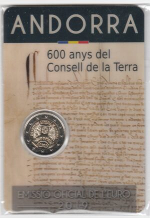 2019 Andorra €  2 600 anni del Consell della Terra