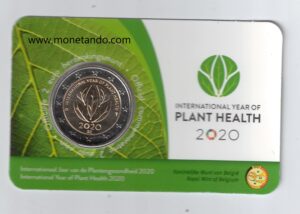 2020 Belgio € 2 Anno della salute delle piante Card Olanda