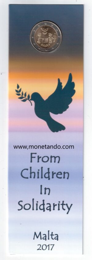 2017 Malta € 2 Bambini Pace in Card con simbolo cornucopia
