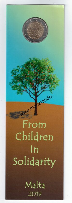 2019 Malta € 2 Bambini Natura e Ambiente in Card con simbolo cornucopia