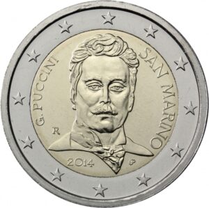 2014 San Marino € 2 Puccini senza folder