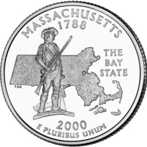 USA QUARTI STATI 2000 MASSACHUSETTS zecca D