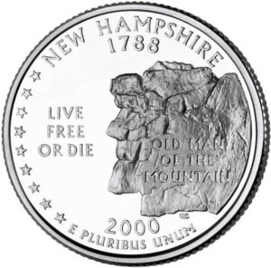 USA QUARTI STATI 2000 NEW HAMPSHIRE zecca D P