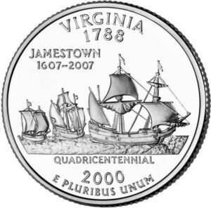 USA QUARTI STATI 2000 VIRGINIA zecca D