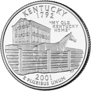 USA QUARTI STATI 2001 KENTUCKY zecca D P