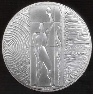 2003 Italia € 5 L'Europa del Lavoro FDC