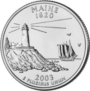 USA QUARTI STATI 2003 MAINE zecca D P
