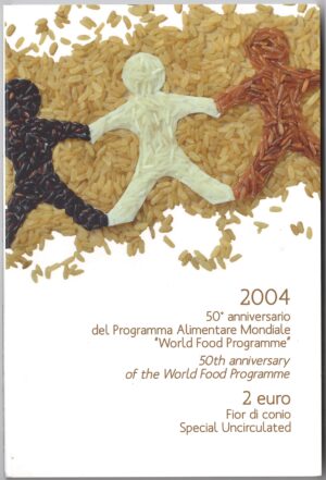 2004 Italia € 2 World Food Program in blister privato