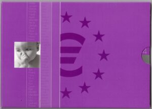 2004 Olanda Serie Zecca 8 valori FdC Baby con medaglia