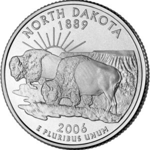 USA QUARTI STATI 2006 NORTH DAKOTA zecca D e P