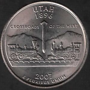 USA QUARTI STATI 2007 UTAH zecca P