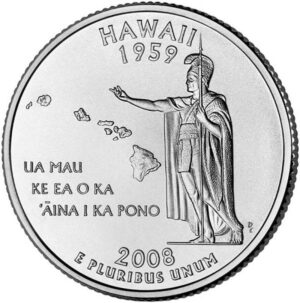 USA QUARTI STATI 2008 HAWAII zecca P