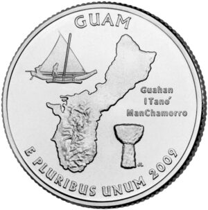 USA QUARTI STATI 2009 GUAM zecca P