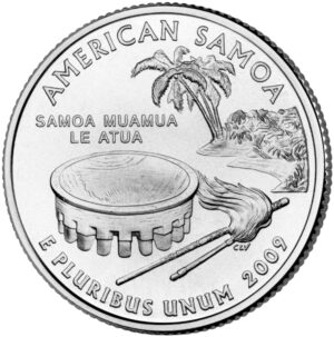 USA QUARTI STATI 2009 AMERICAN SAMOA zecca D e P