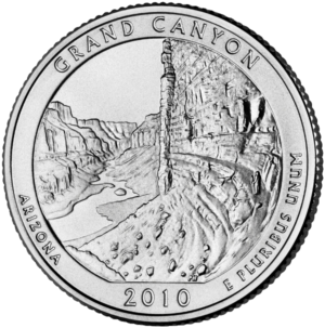 USA Parchi Nazionali 2010 GRAND CANION ARIZONA zecca D e P