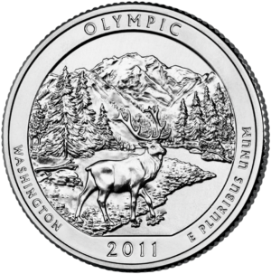 USA Parchi Nazionali 2011 OLYMPIC National Park WASHINGTON zecca P