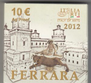 2012 Italia € 10 Italia delle arti Ferrara