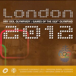 2012 Slovacchia divisionale 8 valori FdC Olimpiadi Londra con medaglia