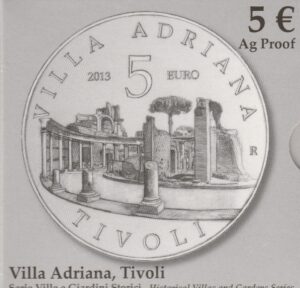 2013 Italia € 5 Villa Adriana, Tivoli