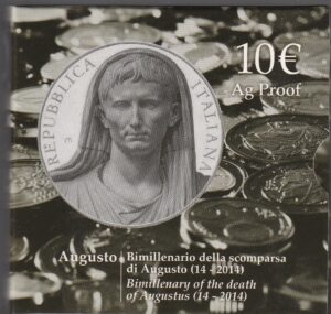 2014 Italia € 10 Bimillenario Augusteo