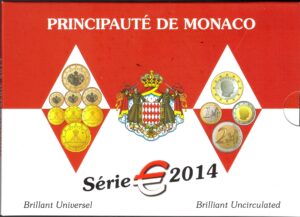 2014 Monaco Alberto II divisionale 8 valori B.U.