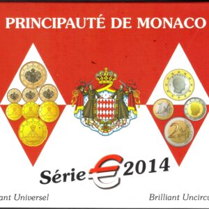 2014 Monaco Alberto II divisionale 8 valori B.U.