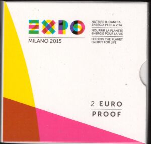 2015 Italia € 2 Expo fondo specchio