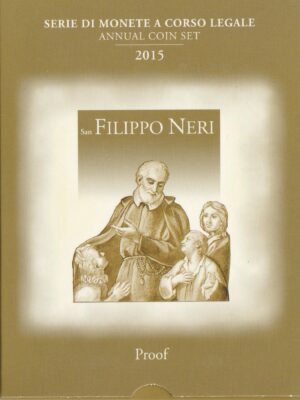 2015 Italia divisionale fondo specchio 10 valori San Filippo Neri
