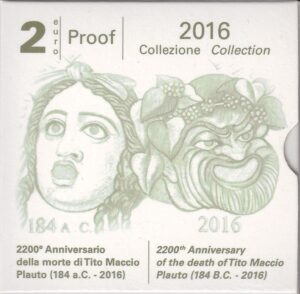 2016 Italia € 2 Plauto fondo specchio