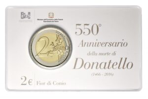 2016 Italia € 2 Donatello in card