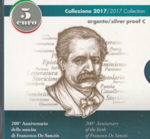 2017 Italia € 5 200° Nascita Francesco De Sanctis