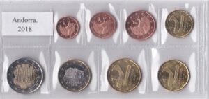 2018 Andorra Serie annuale 8 valori sfusa