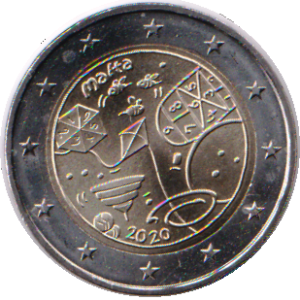 2020 Malta € 2 Giochi dei bambini