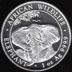 2021 Somalia 1 oncia Elefante